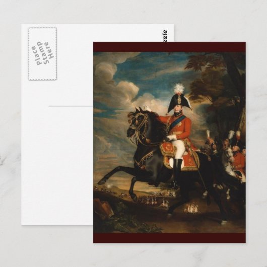 King George IV Postkarte (Vorne/Hinten)