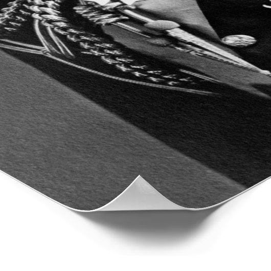 King George Portrait - 1923 Poster (Ecke)