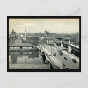 King George V Bridge, Glasgow, Schottland Vintag Postkarte