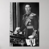 King George VI of England Portrait - Circa 1940 Poster (Vorne)