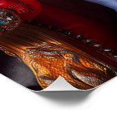 King gewann den Bulldog auf seinem Thron Poster (Ecke)