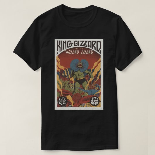 King Gizzard und das Lizard Wizard Tourposter Cla T-Shirt (Design vorne)