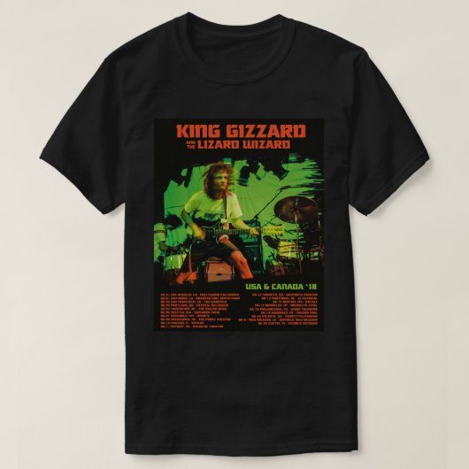 King Gizzard und Lizard Wizard Touren Poster T-Shirt (Design vorne)