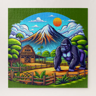 King Gorilla im Paradies Puzzle