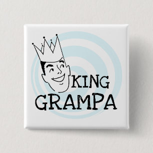 King Grampa T - Shirt und Geschenke Button