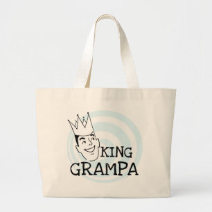 King Grampa T - Shirt und Geschenke Jumbo Stoffbeutel