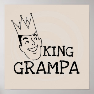 King Grampa T - Shirt und Geschenke Poster