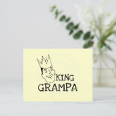 King Grampa T - Shirt und Geschenke Postkarte (Stehend Vorderseite)