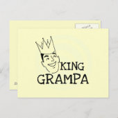 King Grampa T - Shirt und Geschenke Postkarte (Vorne/Hinten)