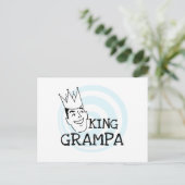 King Grampa T - Shirt und Geschenke Postkarte (Stehend Vorderseite)