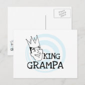 King Grampa T - Shirt und Geschenke Postkarte (Vorne/Hinten)