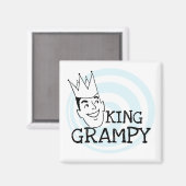 King Grampy Tshirts und Geschenke Magnet (Vorderseite/Rückseite)