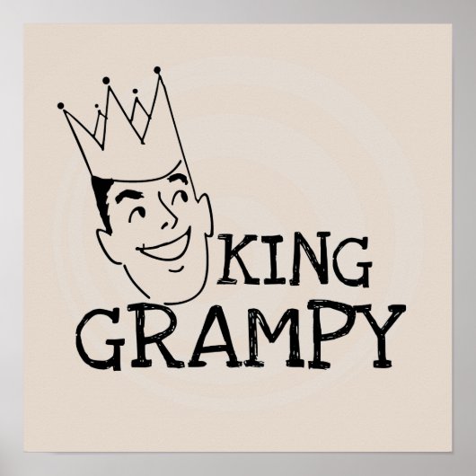King Grampy Tshirts und Geschenke Poster (Vorne)
