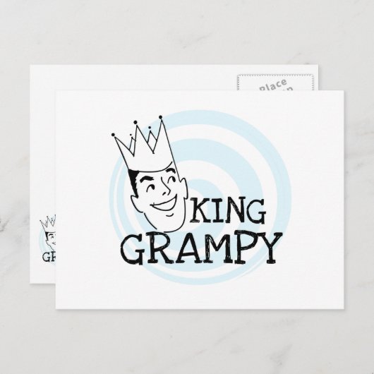 King Grampy Tshirts und Geschenke Postkarte (Vorne/Hinten)
