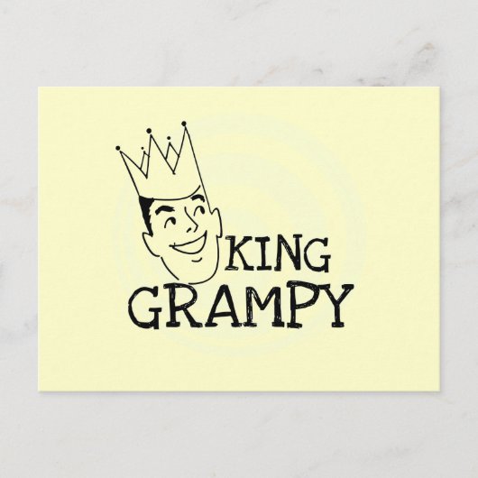 King Grampy Tshirts und Geschenke Postkarte (Vorderseite)