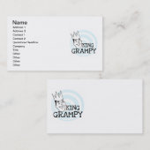 King Grampy Tshirts und Geschenke Visitenkarte (Vorne/Hinten)