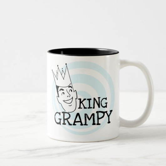 King Grampy Tshirts und Geschenke Zweifarbige Tasse (Rechts)