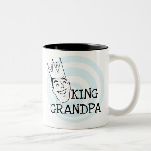 King Grandpa T - Shirt und Geschenke Zweifarbige Tasse