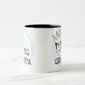 King Grandpa T - Shirt und Geschenke Zweifarbige Tasse (Mittel)