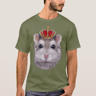 King Gray Zwarf Hamster mit einem Kaiserschnitt T-Shirt