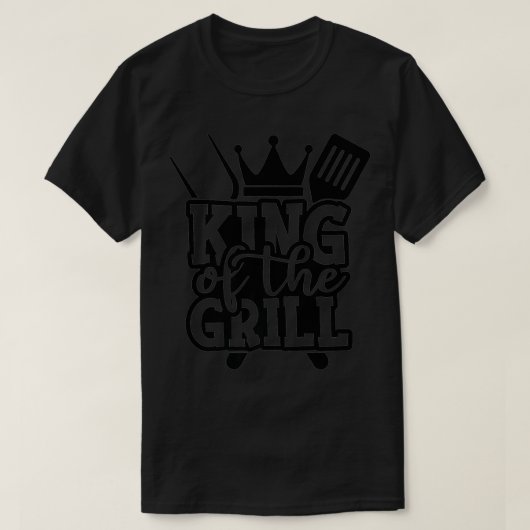 King Grill Grillgeschenk Barbecue Fathers Day Vate T-Shirt (Design vorne)