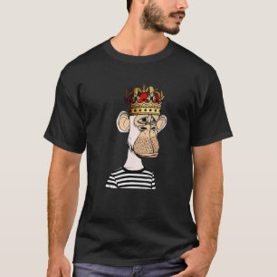 King Hat Monkey Animal Chimpanzee Prison Primat G T-Shirt
