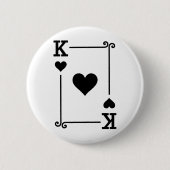King Hearts Card Kostüme Spielkarten King Hearts Button (Vorderseite)