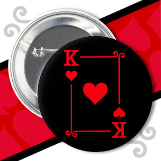King Hearts Card Kostüme Spielkarten King Hearts Button