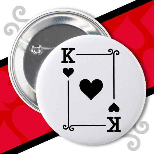 King Hearts Card Kostüme Spielkarten King Hearts Button