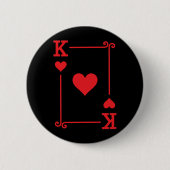 King Hearts Card Kostüme Spielkarten King Hearts Button (Vorderseite)
