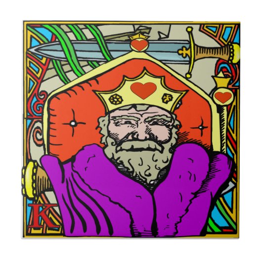 King Hearts Fig Street Studio Fliese (Vorderseite)