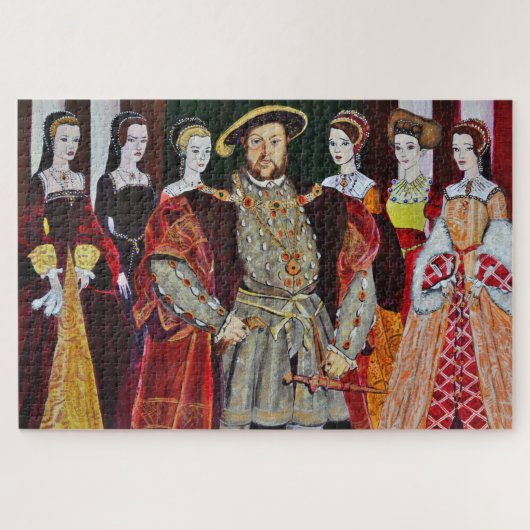 King Henry 8 und 6 seine Ehefrauen Puzzle (Horizontal)