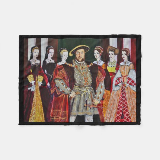 King Henry the Achte Fleecedecke (Vorderseite (Horizontal))