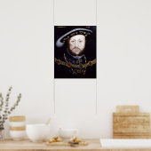 KING HENRY VIII, KING OF ENGLAND POSTER (Küche)