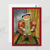 King Henry VIII Royal Cat Postkarte (Vorne/Hinten)