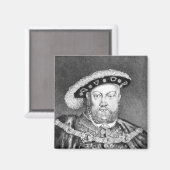 King Henry VIII zur Illustration Magnet (Vorderseite/Rückseite)