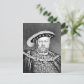 King Henry VIII zur Illustration Postkarte (Stehend Vorderseite)