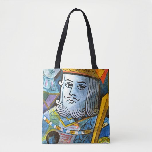King Holding Sword Stock Illustration Tasche (Vorderseite)