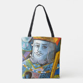 King Holding Sword Stock Illustration Tasche (Rückseite)