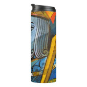 King Holding Sword Stock Illustration Thermosbecher (Nach rechts gedreht)