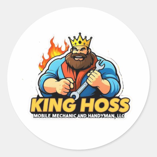 King Hoss Sticker (Vorderseite)
