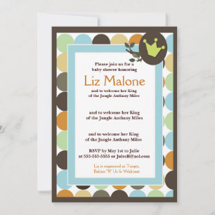 KING in the Jungle 12x18 Baby Shower Einladungen