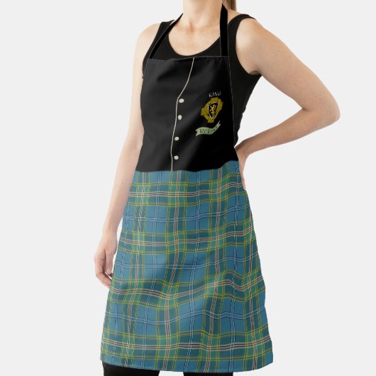 King Irish Shield & Tartan Personalisiert Kilt Schürze (InSitu)