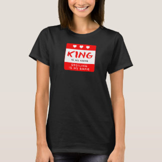 King ist mein Name Personalisiert Nickname Custom T-Shirt