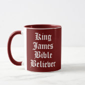 King James Bible glaubt an Christliche kundenspezi Tasse (Links)
