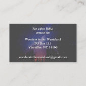 King James Bible Salvation Gospel Tract Visitenkarte (Rückseite)