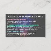 King James Bible Salvation Gospel Tract Visitenkarte (Vorderseite)