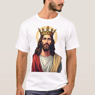 King Jesus Banner Vintage Gravur Shirt 2