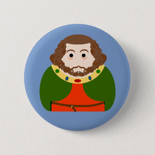 King John of England Button (Vorderseite)