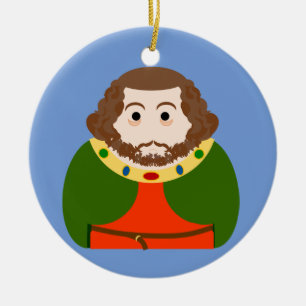 King John of England Keramik Ornament